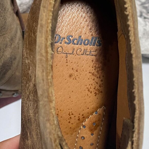 Dr. Scholl's Original Collection Leather Wedge Booties in Brown  Size 7.5 - Picture 6 of 8